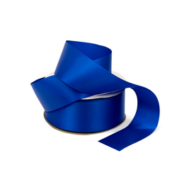Satin Ribbon - Woven Edge - 38mm x 30m - Royal Blue