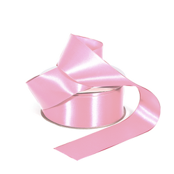Satin Ribbon - Woven Edge - 38mm x 30m - Light Pink