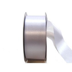 Water Repellent Satin Ribbon - 38mm x 45m - White