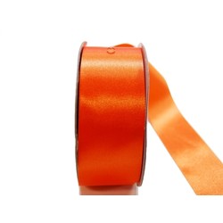 Water Repellent Satin Ribbon - 38mm x 45m - Orange