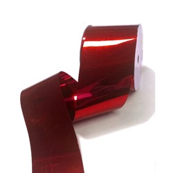 Metallic PVC Ribbon - 50mm x 30M - Red