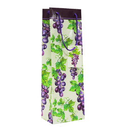 Everyday Wine Bottle Bags - Grapes Design