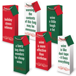 Christmas Bottle Bags - Cheeky Assortment