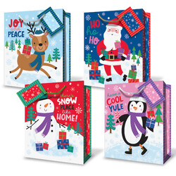 Christmas Bags - Feelin' Frosty Assortment - Medium To Large