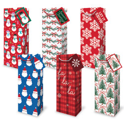 Christmas Bottle Bags - Fa La La Assortment
