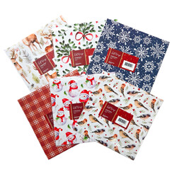 Christmas Gift Wrapping Paper (Flat Sheets) - Classic Assortment