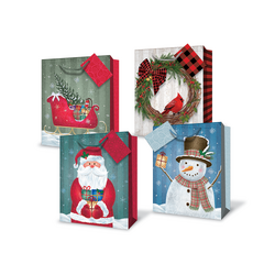 Christmas Bags - Santa & Sleigh Assortment - Small To Medium