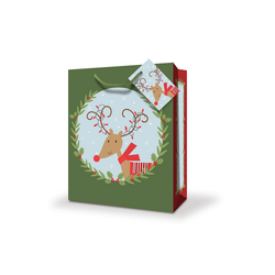Christmas Bags - Reindeer - Small To Medium