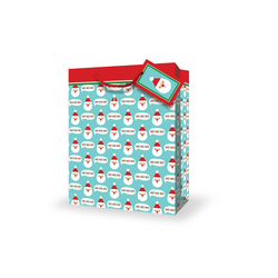 Christmas Bags - Santa Faces - Small to Medium