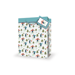 Christmas Bags - Penguins & Snowy Trees - Small to Medium