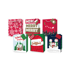 Christmas Bags - Holly Jolly - Small to Medium
