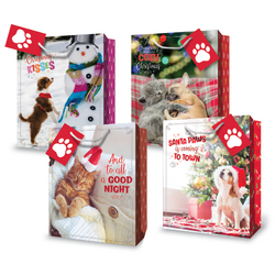 Christmas Bags - Pets Assortment - Medium To Large