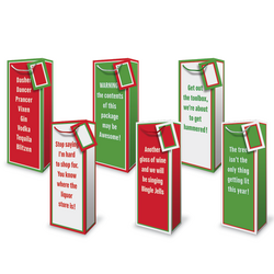 Christmas Bottle Bags - Cheeky Monkey Assortment