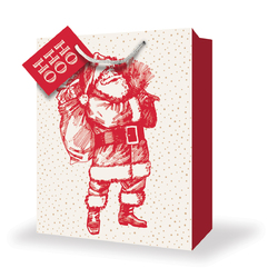 Christmas Bags - Father Christmas - Medium To Large