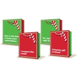 Christmas 'Cynical' Gift Bags - Medium to Large