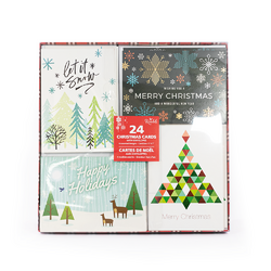 Christmas Cards with Envelopes - Pack of 24