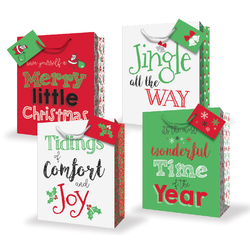 Christmas Bags - Christmas Greetings - Medium To Large