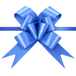 Pull String Butterfly Bows - Royal Blue