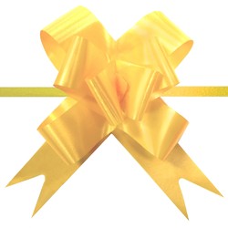 Pull String Butterfly Bows - Yellow