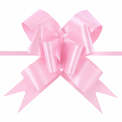 Pull String Butterfly Bows - Light Pink