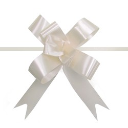Pull String Butterfly Bows -  Mini - Ivory