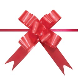 Pull String Butterfly Bows -  Mini - Red