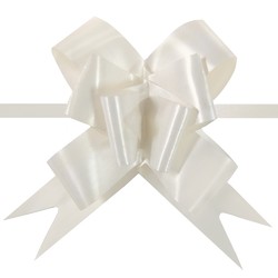 Pull String Butterfly Bows - Ivory