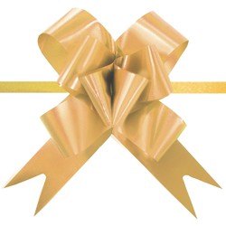 Pull String Butterfly Bows - Gold