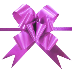 Pull String Butterfly Bows - Purple