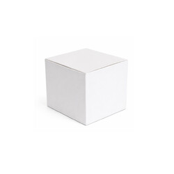 One-Piece Cube Box - Gloss Paperboard - 80 x 80 x 80mm - White