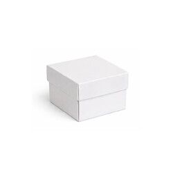 Two-Piece Base & Lid Mini Square Box - Gloss Paperboard - 70 x 70 x 60mm - White