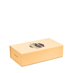 Special Order Fully Custom Branded - Double Wine Bottle Rigid Gift Box with Magnetic Closing Lid