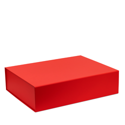 Large Hamper Gift Box - Matt Red with Magnetic Closing Lid