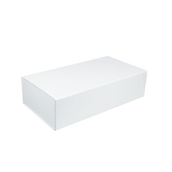 FAULTY - Double Wine Bottle Gift Box - Faux Leather White with Magnetic Closing Lid