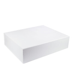 FAULTY - Large Hamper Gift Box - Faux Leather White with Magnetic Closing Lid