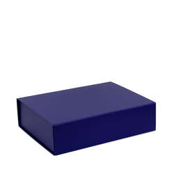 Medium Hamper Gift Box - Matt Dark Blue with Magnetic Closing Lid