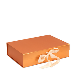 Medium Hamper Gift Box - Metallic Rose Gold Copper 