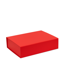 Medium Hamper Gift Box - Matt Red with Magnetic Closing Lid