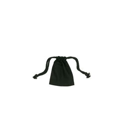 Black Calico Bags - 10cm x 12cm with Drawstrings