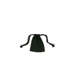 Black Calico Bags 10cm x 12cm with Drawstrings
