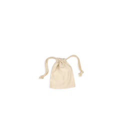 Natural Calico Bags - 10cm x 12cm with Drawstrings