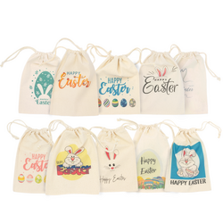 Easter Bags - Assorted Pack - Calico Bags 20cm x 30cm with drawstrings