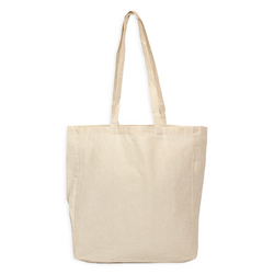 Natural Calico Bags with Gusset - 37cm x 42cm x 10cm with Two Long Handles