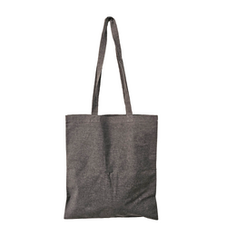 Dark Grey Calico Bags - 37cm x 42cm with Two Long Handles - Recycled Cotton