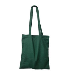 Green Calico Bags - 37cm x 42cm with Two Long Handles