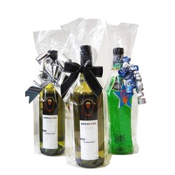 Cello Wine Bags - Clear (Min 100)