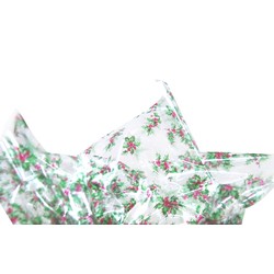 Cello Sheets - 70cm x 100cm - 100 Sheets - Christmas Holly