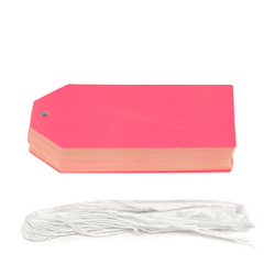 Gift Tags - 5x11cm - 50pk - Pink