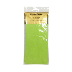 Crepe Paper- 50cm x 2.2m - Light Green