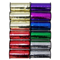 Assorted Metallic Curling Ribbon Reels 91m rolls